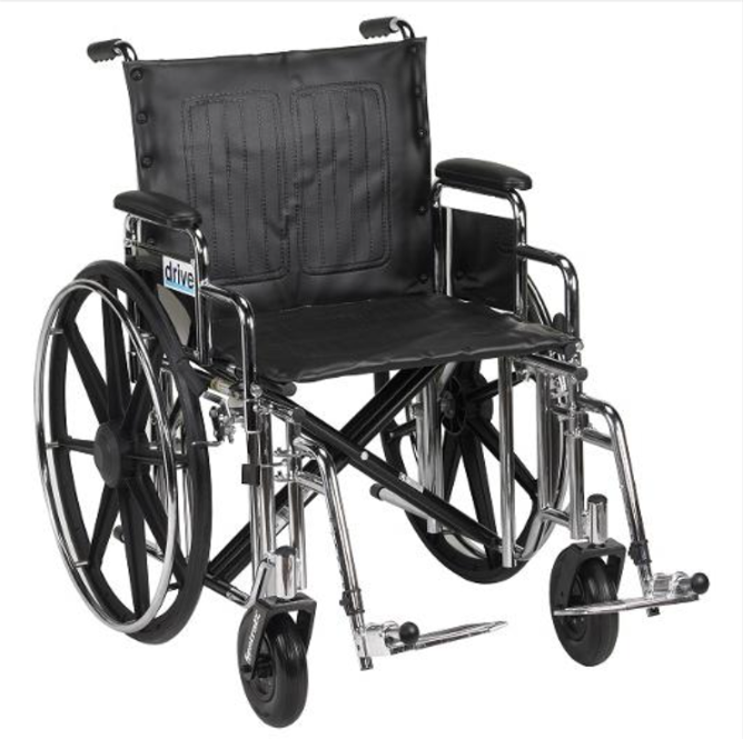 HD manual wheelchair rentals, for a higher weight capacity
